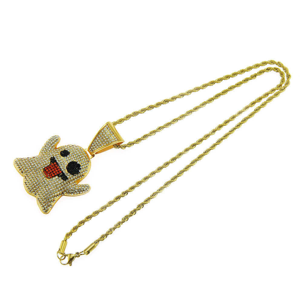 Money Ghost Emoji Necklace