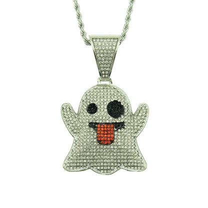 Money Ghost Emoji Necklace