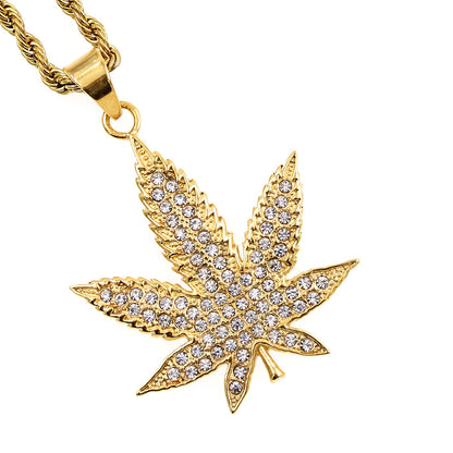 Rasta Weed Leaf Necklace