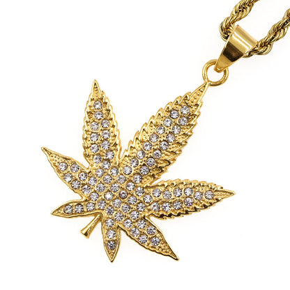 Rasta Weed Leaf Necklace