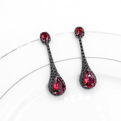 Encircled Teardrop Earrings