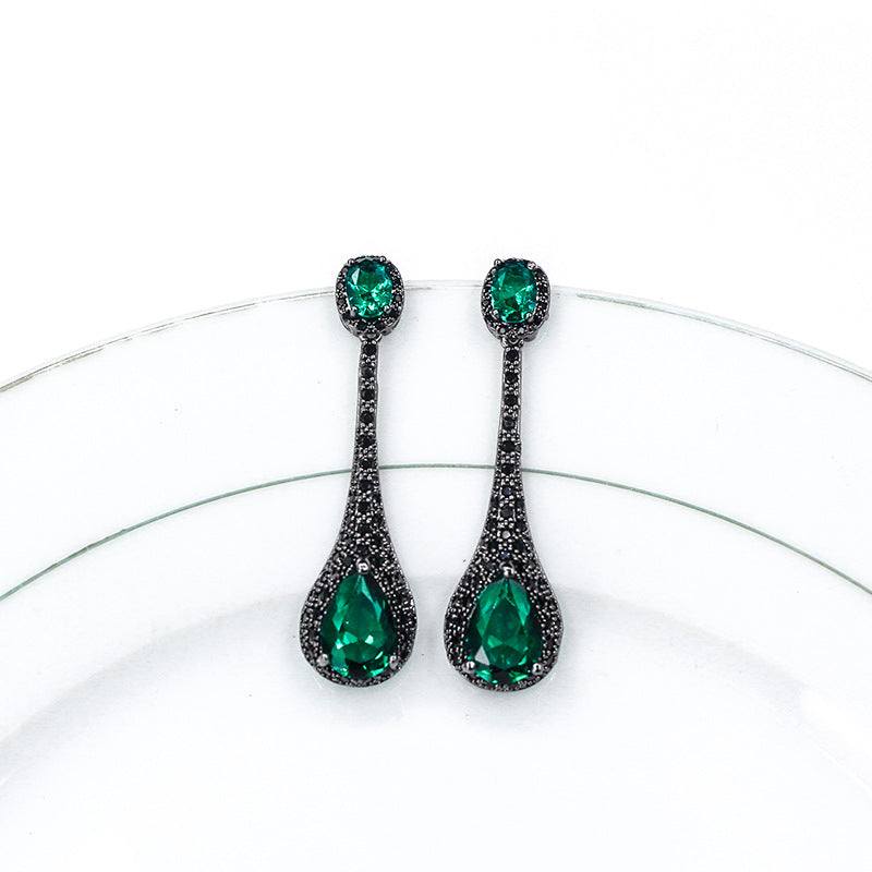 Encircled Teardrop Earrings