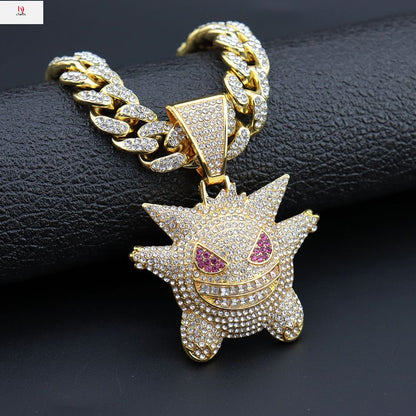 Hiphop Pokemon Genie anime Pokemon Necklace