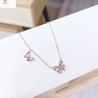 Dazzling Baguette Butterfly Necklace: Exquisite Sparkle And Grace In Fine Jewelry