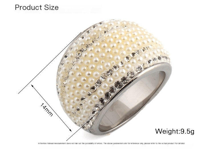 14mm Personalized Sparkling Diamond Ring