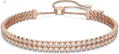 Subtle Bracelet Jewelry Collection, Clear Crystals