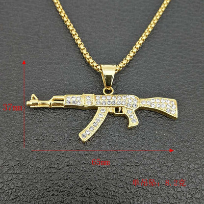 Iced AK-47 Necklace