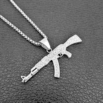 Iced AK-47 Necklace