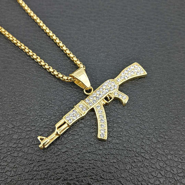 Iced AK-47 Necklace