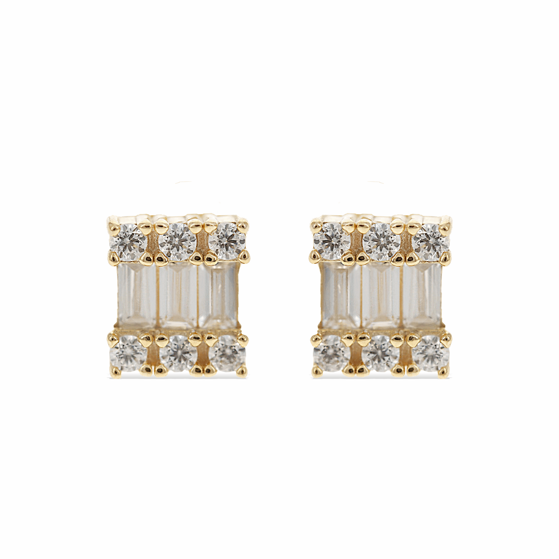 Baguette Stud Earrings