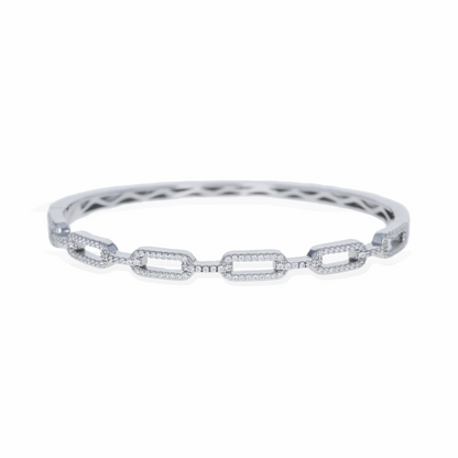 Chain Link Half Bangle Bracelet