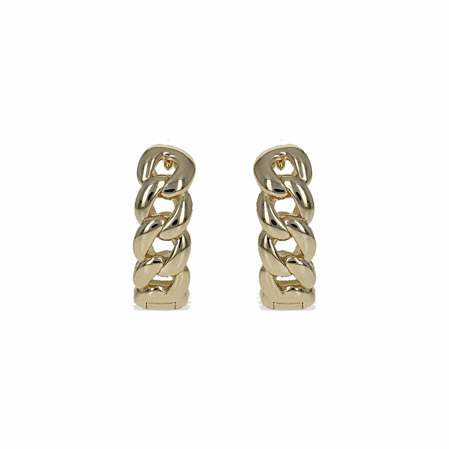 Chain Link Hoop Earrings