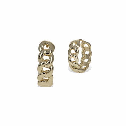 Chain Link Hoop Earrings