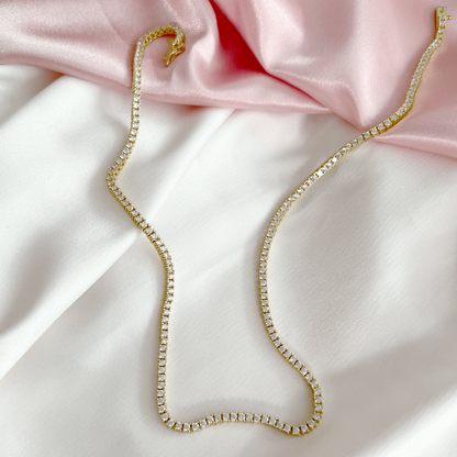 Classic Thin Tennis Necklace