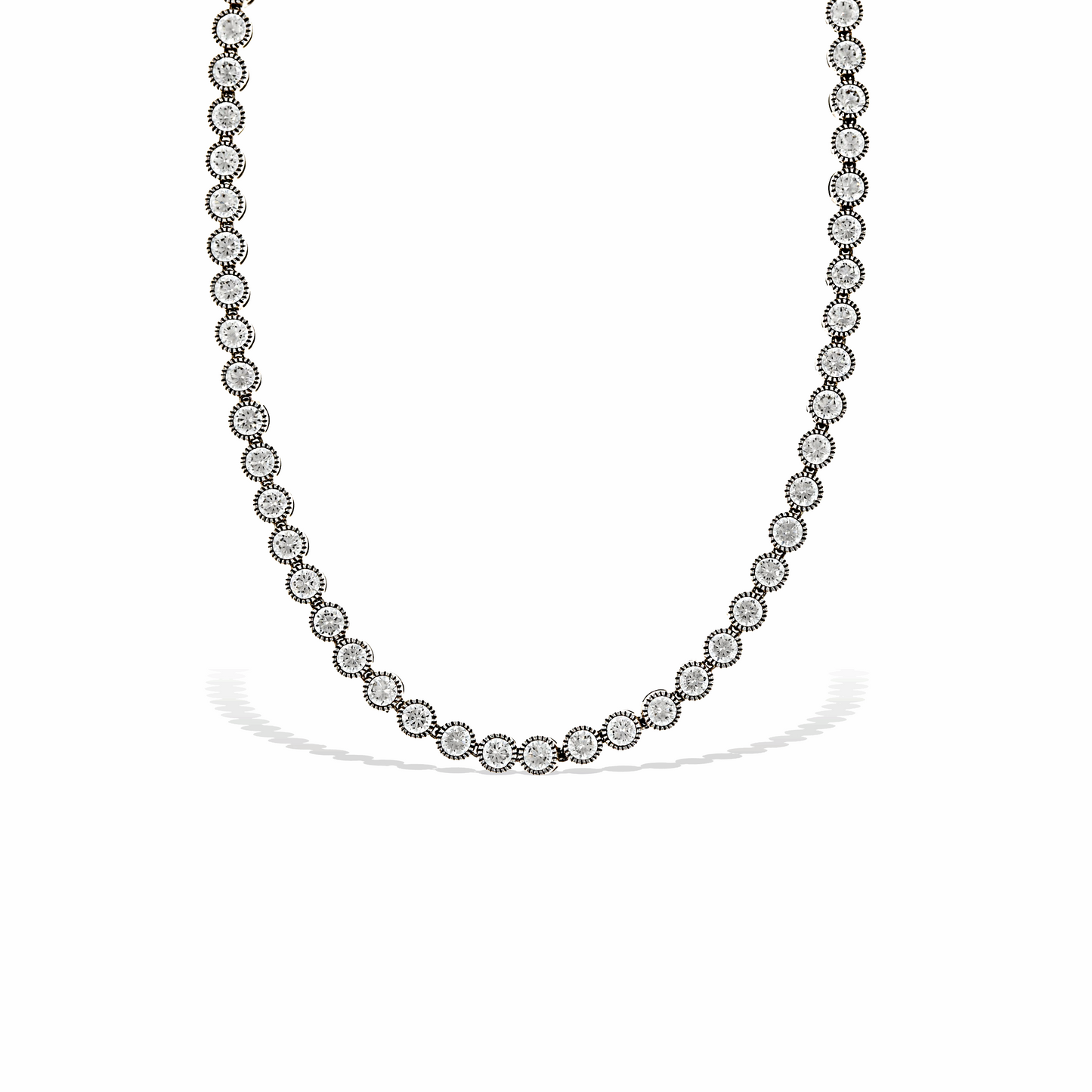 Bezel Tennis Necklace