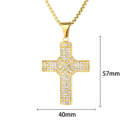 Wrapped Cross Necklace