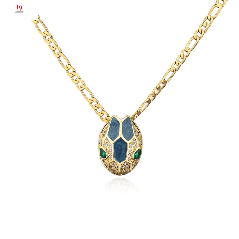 Serpent Alien Emoji Necklace