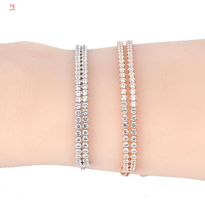 Subtle Bracelet Jewelry Collection, Clear Crystals