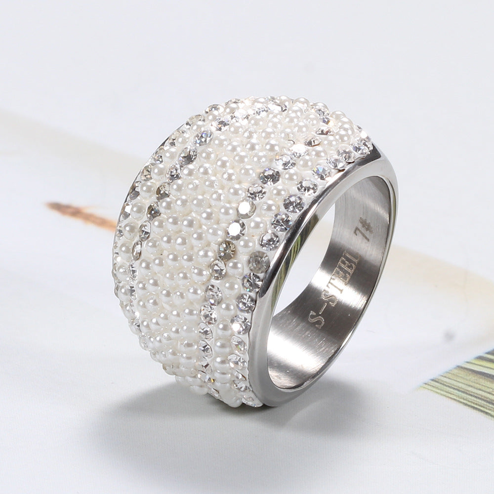 14mm Personalized Sparkling Diamond Ring