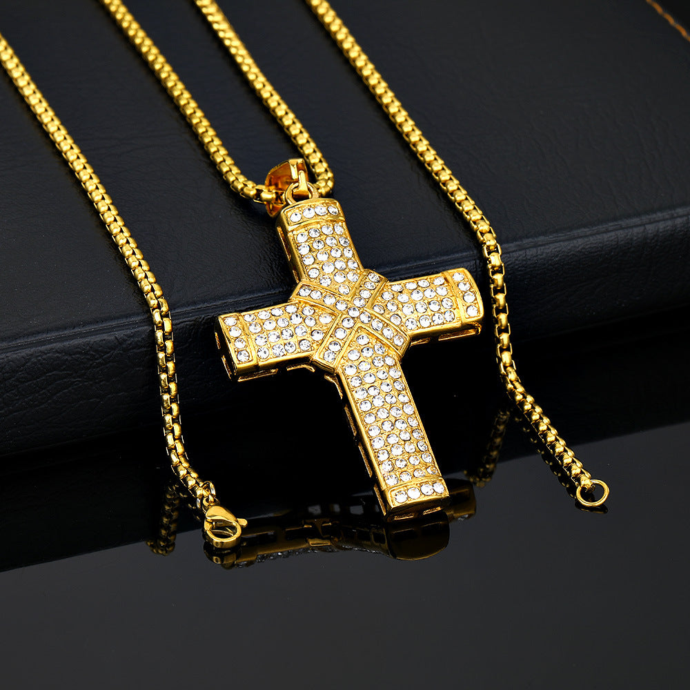 Wrapped Cross Necklace