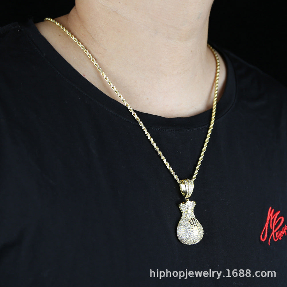 Money Bag Stash Necklace