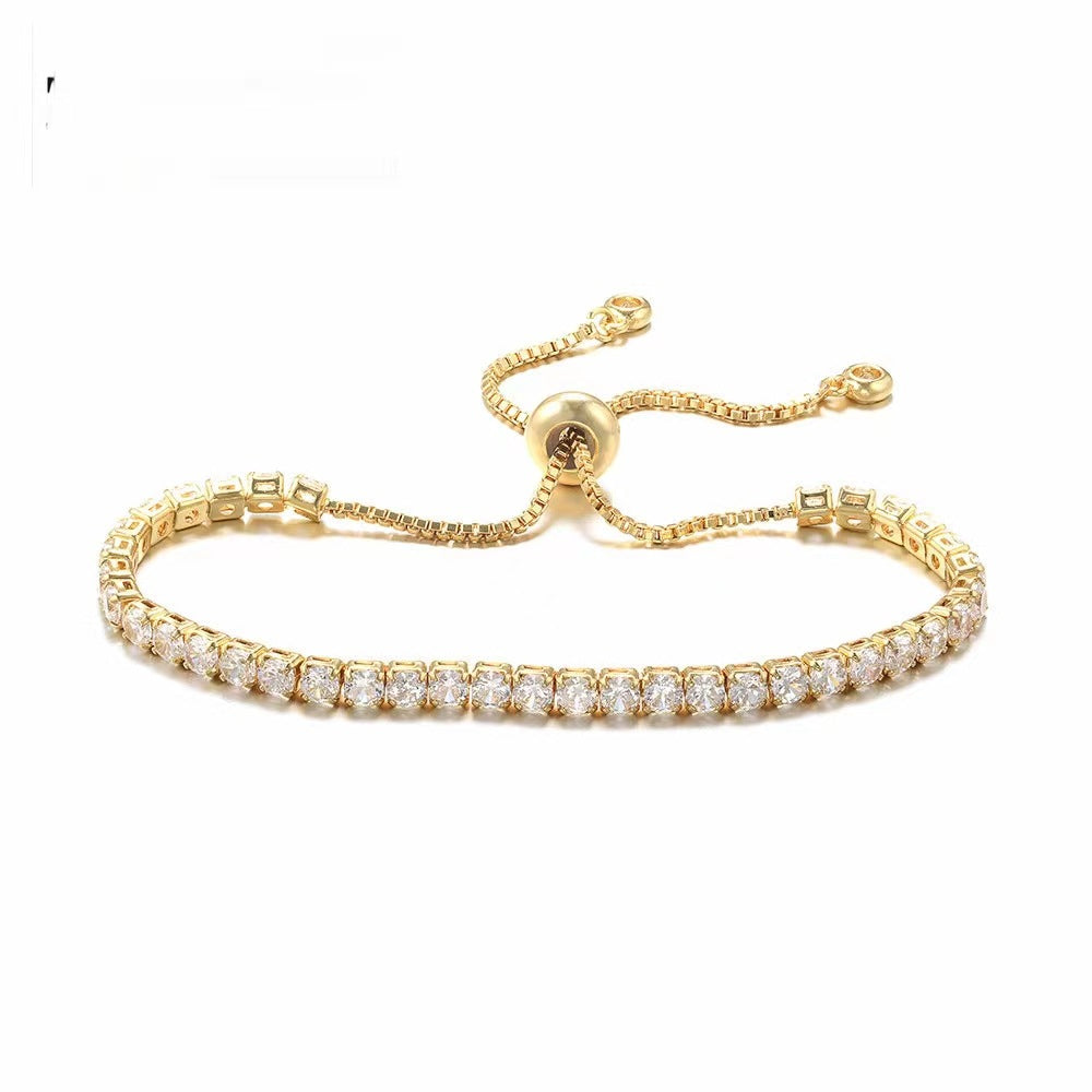 Gold Shiny Square Bracelet