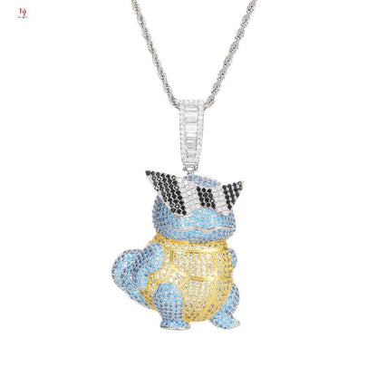 Cartoon turtle zircon necklace from ADORBETH