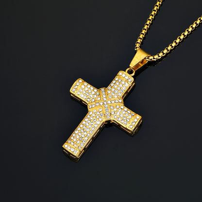 Wrapped Cross Necklace