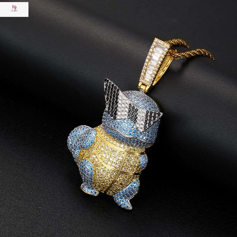 Cartoon turtle zircon necklace from ADORBETH