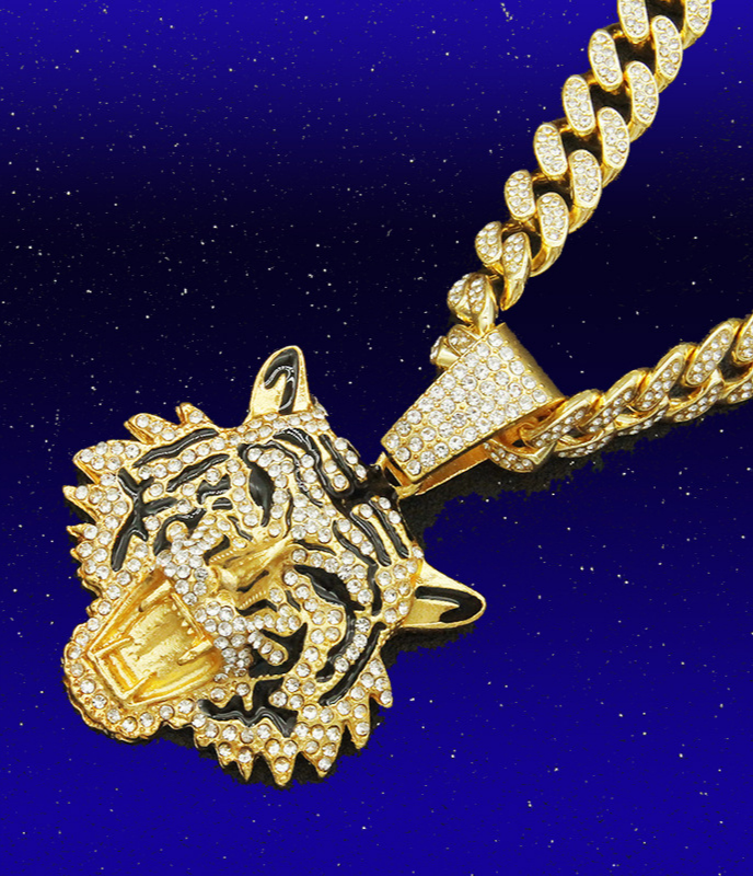 Royal Lion and King Snake Necklace