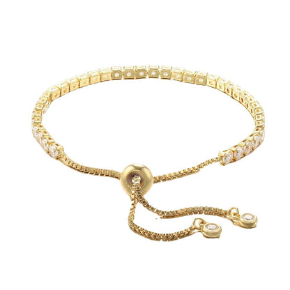 Gold Shiny Square Bracelet