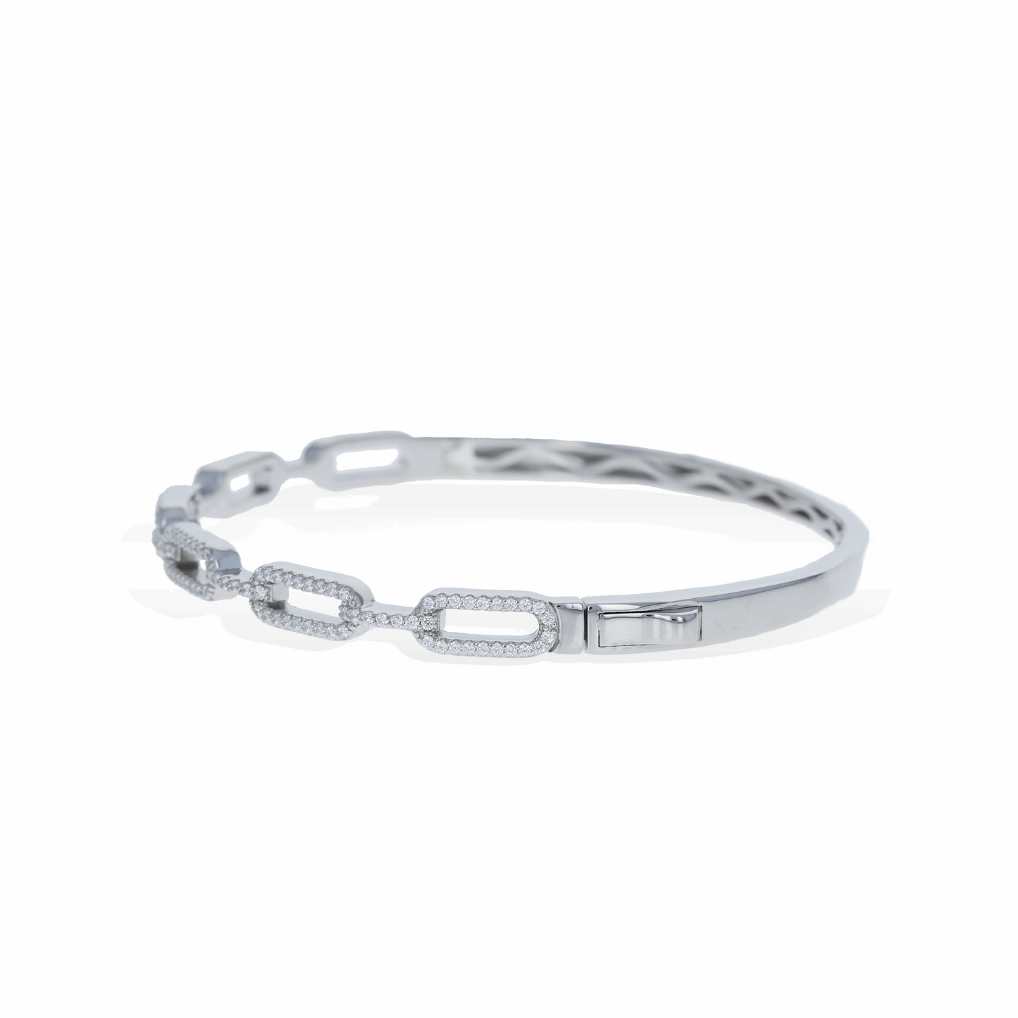 Chain Link Half Bangle Bracelet