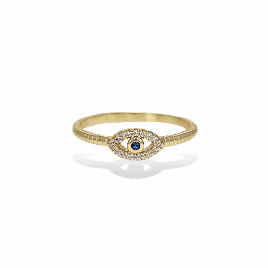 Dainty Evil Eye Ring