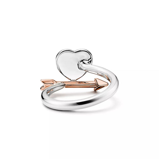 Return to Tiff™ Series Lovestruck Heart Tag Ring Sterling silver and 18K gold