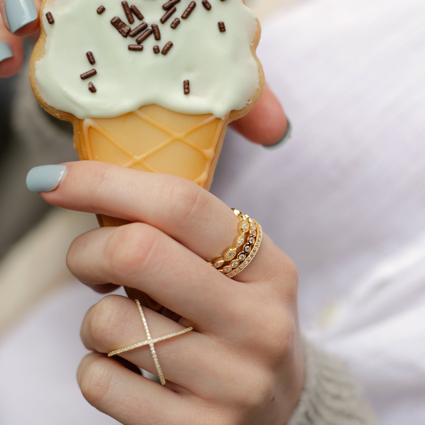 Gold Bezel Ring