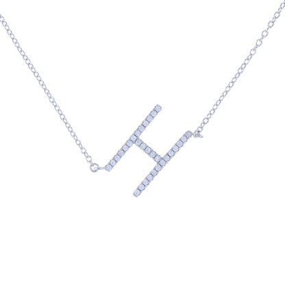 Cz Letter H Necklace