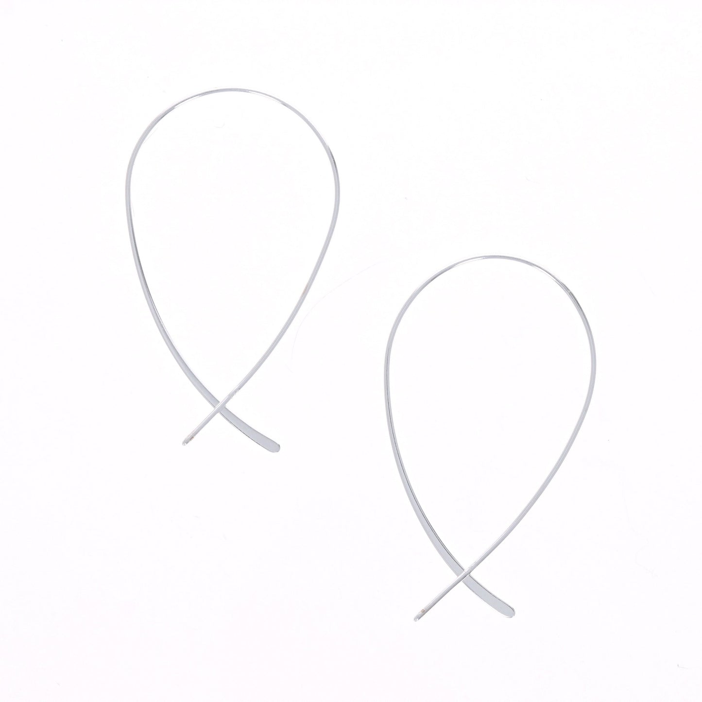 Threader Hoop Earrings