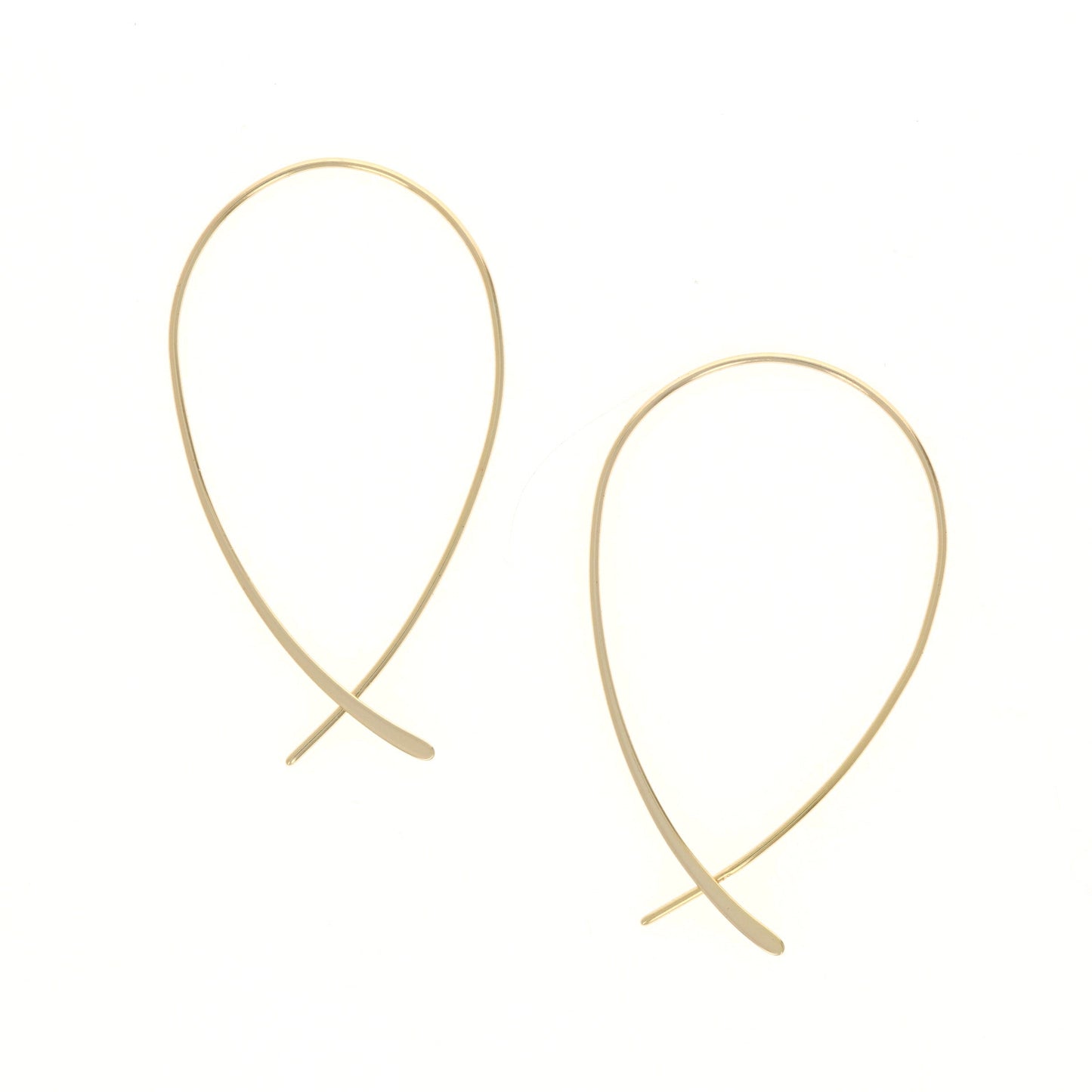 Threader Hoop Earrings