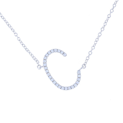 Cz Letter C Necklace