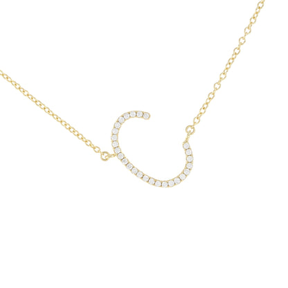 Cz Letter C Necklace