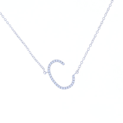 Cz Letter C Necklace