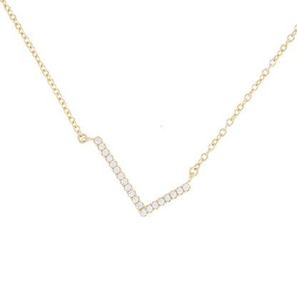 Cz Letter L Necklace