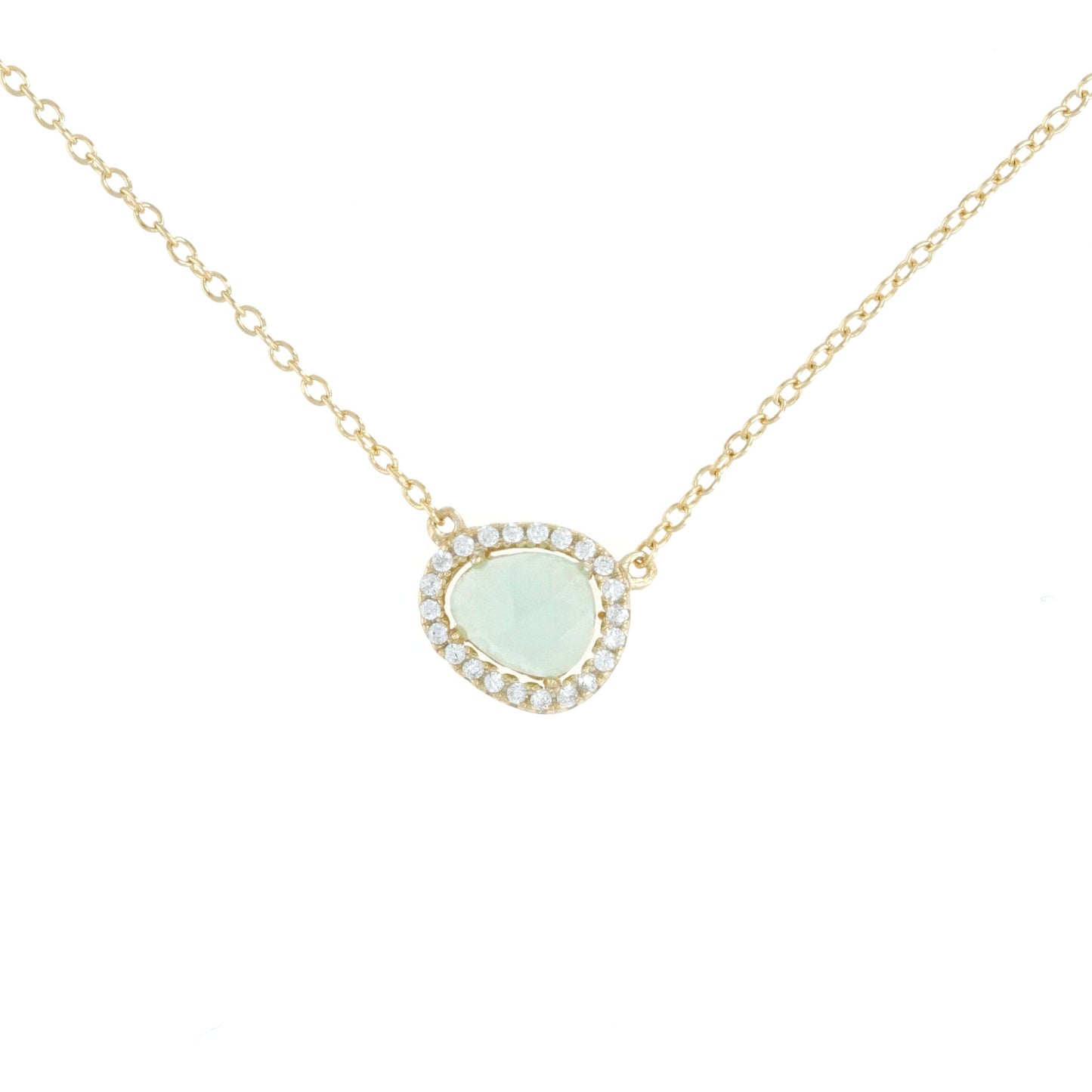 Free Form Aqua Necklace