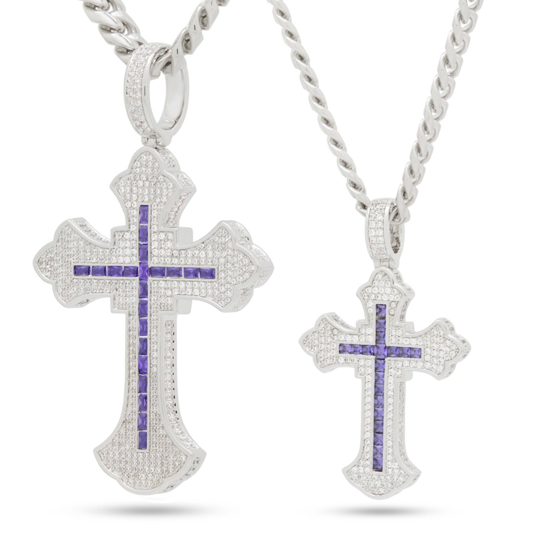 Fleur de Lis Cross Necklace