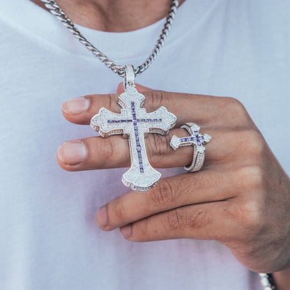 Fleur de Lis Cross Necklace