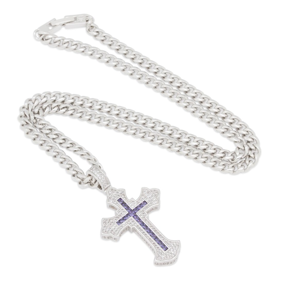 Fleur de Lis Cross Necklace