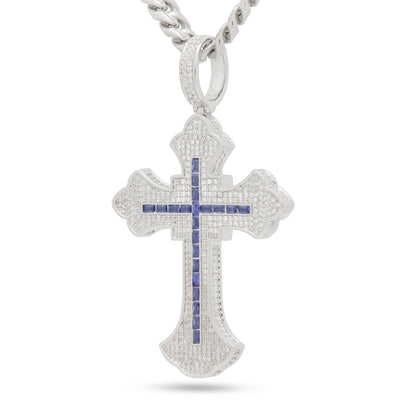 Fleur de Lis Cross Necklace