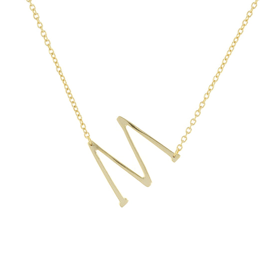 Letter M Necklace