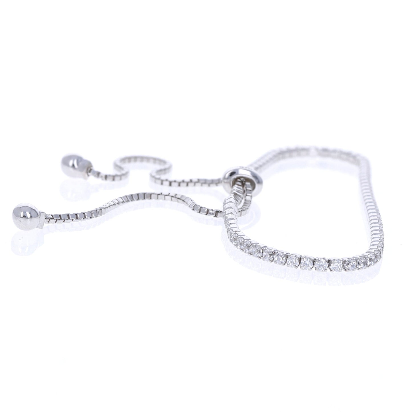 Thin Cz Tennis Bracelet