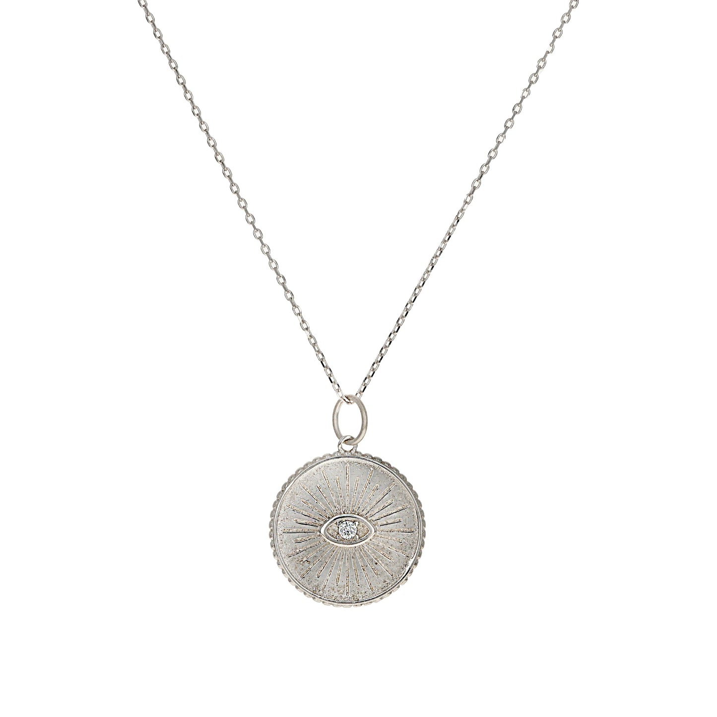 Wise Evil Eye Coin Necklace